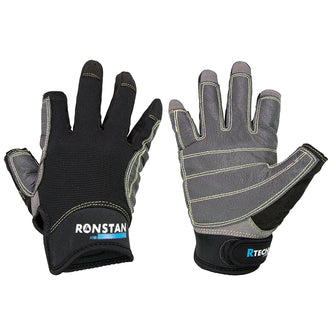 Ronstan Sticky Race Gloves - 3-Finger - Black - S | CL740S