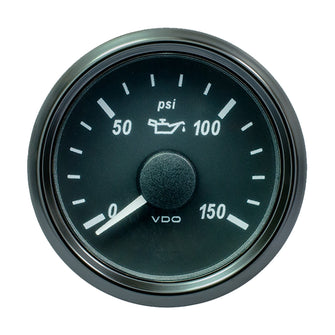 VDO SingleViu 52mm (2-1/16") Oil Pressure Gauge - 150 PSI - 0-180 Ohm | A2C3833300030