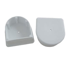 Dock Edge Large End Plug - White *2-Pack | DE1026F