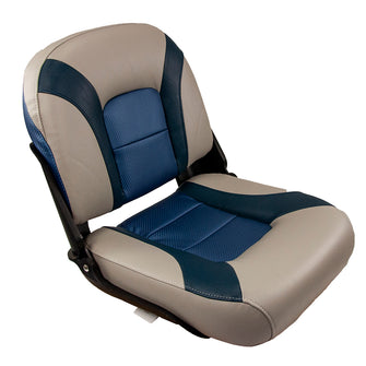 Springfield Skipper Premium LB Folding Seat - Blue/Grey | 1061079-1