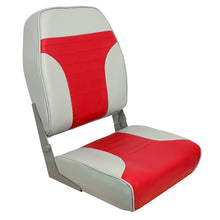 Springfield High Back Multi-Color Folding Seat - Red/Grey | 1040665