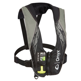 Onyx A/M-24 Series All Clear Automatic/Manual Inflatable Life Jacket - Grey - Adult | 132200-701-004-21