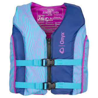 Onyx Shoal All Adventure Youth Paddle & Water Sports Life Jacket - Blue | 121000-500-002-21