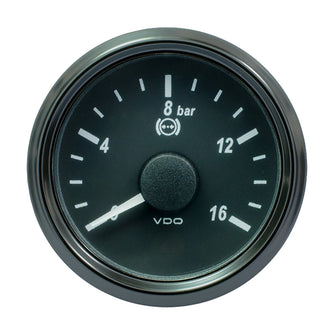 VDO SingleViu 52mm (2-1/16") Brake Pressure Gauge - 16 Bar - 0-4.5V | A2C3832710030