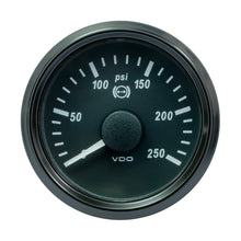 VDO SingleViu 52mm (2-1/16") Brake Pressure Gauge - 250 PSI - 0-4.5V | A2C3832730030