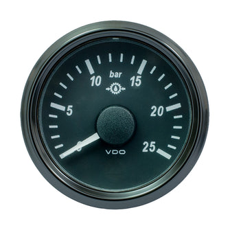 VDO SingleViu 52mm (2-1/16") Gear Oil Pressure Gauge - 25 Bar - 0-180 Ohm | A2C3833460030