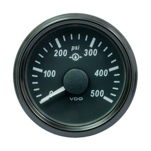 VDO SingleViu 52mm (2-1/16") Gear Pressure Gauge - 500 PSI - 0-4.5V | A2C3832740030