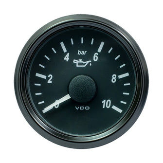 VDO SingleViu 52mm (2-1/16") Oil Pressure Gauge - 10 Bar - 0-180 Ohm | A2C3833170030