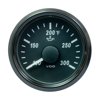 VDO SingleViu 52mm (2-1/16") Oil Temp. Gauge - 300deg F - 322-18 Ohm | A2C3833410030