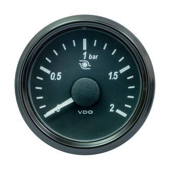 VDO SingleViu 52mm (2-1/16") Turbo Pressure Gauge - 60 PSI - 0-180 Ohm | A2C3833470030