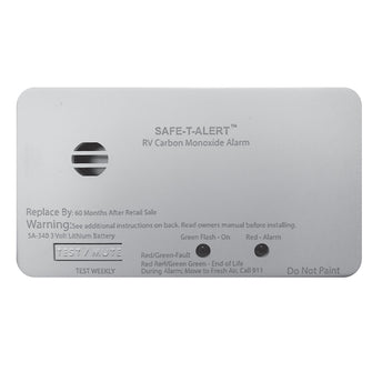 Safe-T-Alert SA-340 White RV/Marine Battery Powered CO2 Detector - Rectangle | SA-340-WT