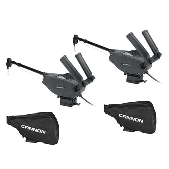 Cannon Optimum&trade; 10 BT Electric Downrigger 2-Pack w/Black Covers | 1902335X2/COVERS