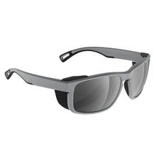 H2Optix Reef Sunglasses Matt Grey, Grey Silver Flash Mirror Lens Cat.3 - AntiSalt Coating w/Floatable Cord | H2010