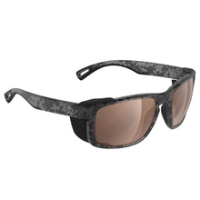 H2Optix Reef Sunglasses Matt Tiger Shark, Brown Lens Cat.3 - AntiSalt Coating w/Floatable Cord | H2011