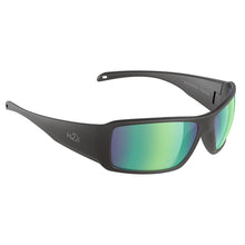 H2Optix Stream Sunglasses Matt Black, Brown Green Flash Mirror Lens Cat.3 - AntiSalt Coating w/Floatable Cord | H2020