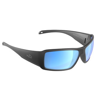 H2Optix Stream Sunglasses Matt Gun Metal, Grey Blue Flash Mirror Lens Cat.3 - AntiSalt Coating w/Floatable Cord | H2021