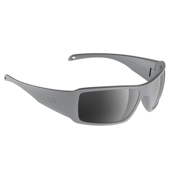 H2Optix Stream Sunglasses Matt Grey, Grey Silver Flash Mirror Lens Cat.3 - AntiSalt Coating w/Floatable Cord | H2022