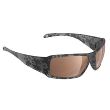 H2Optix Stream Sunglasses Matt Tiger Shark, Brown Lens Cat.3 - AntiSalt Coating w/Floatable Cord | H2023