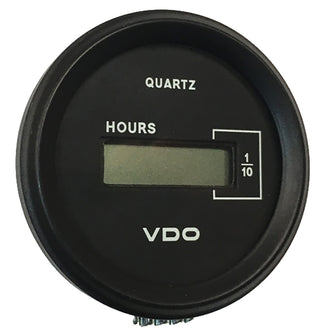 VDO Cockpit Marine 52mm (2-1/16") LCD Hourmeter - Black Dial/Chrome Bezel | 331-546