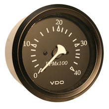 VDO Cockpit Marine 85MM (3-3/8") Diesel Tachometer - 4000 RPM - Black Dial/Bezel | 333-11915