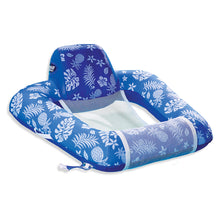 Aqua Leisure Supreme Zero Gravity Chair Hibiscus Pineapple Royal Blue w/Docking Attachment | APL17290S1