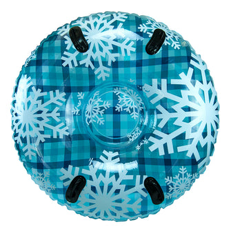 Aqua Leisure 43" Pipeline Sno&trade; Clear Top Racer Sno-Tube - Cool Blue Plaid | PST13365S2