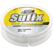 Sufix 100% Fluorocarbon Invisiline&trade; Leader - 150lb - 33yds | 683-150