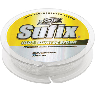 Sufix 100% Fluorocarbon Invisiline&trade; Leader - 100lb - 33yds | 683-100