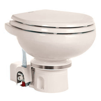 Dometic MasterFlush 7120 Bone Electric Macerating Toilet w/Orbit Base - Fresh Water | 9108834576