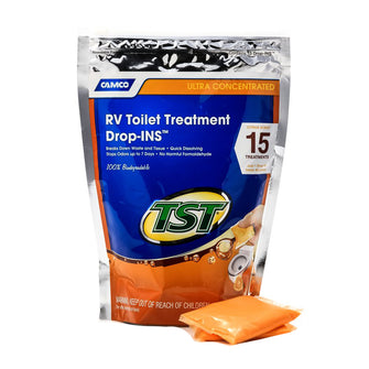 Camco TST Orange RV Toilet Treatment Drop-Ins *15-Pack | 41189