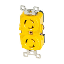 Marinco Locking Receptacle - 15A, 125V - Yellow | 4700CR