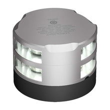 Lopolight Series 200-012 - Double Stacked Anchor Light - 2NM - Horizontal Mount - White - Silver Housing | 200-012G2ST