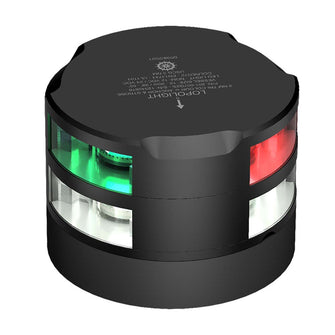 Lopolight Series 201-007 - Tri-Color Navigation/Anchor/Strobe - 2NM - Horizontal Mount - Black Housing | 201-007G2S-B