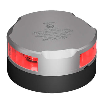 Lopolight Series 200-014 - Navigation Light w/15M Cable - 2NM - Horizontal Mount - Red - Silver Housing | 200-014G2-15M