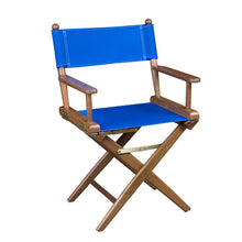 Whitecap Directors Chair w/Blue Seat Covers - Teak | 60041