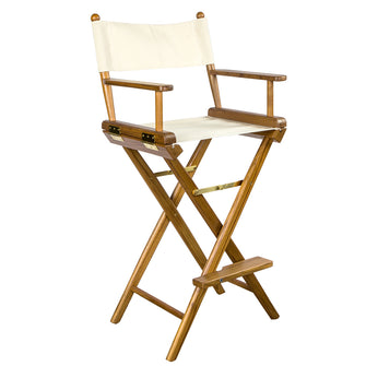 Whitecap Captains Chair w/Natural Seat Covers - Teak | 60048