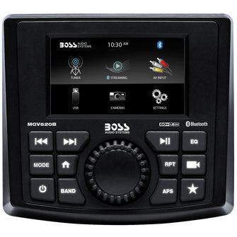 Boss Audio MGV520B Marine Stereo w/AM/FM/BT/USB/Rear Camera | MGV520B