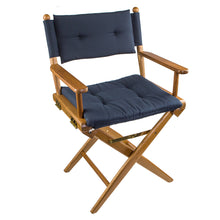 Whitecap Directors Chair w/Navy Cushion - Teak | 61042