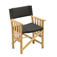 Whitecap Directors Chair II w/Black Cushion - Teak | 61051