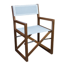 Whitecap Directors Chair w/White Batyline Fabric - Teak | 63061