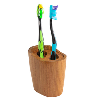 Whitecap Oval Toothbrush Holder (Oiled) - Teak | 63112