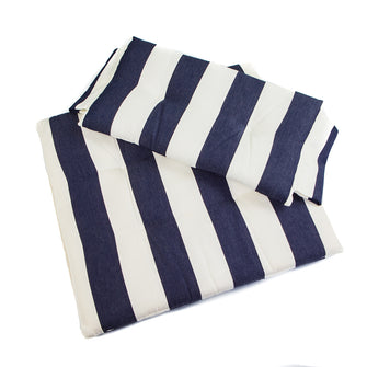 Whitecap Seat Cushion Set f/Directors Chair - Navy & White Stripes | 97240