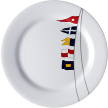 Marine Business Melamine Non-Slip, Flat, Round Dinner Plate - REGATA - 10" Set of 6 | 12001C