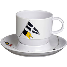 Marine Business Melamine Tea Cup & Plate Breakfast Set - REGATA - Set of 6 | 12005C