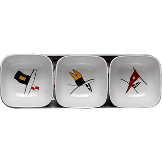 Marine Business Melamine Snack Set - REGATA - Set of 4 | 12013