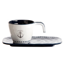 Marine Business Melamine Espresso Cup & Plate Set - SAILOR SOUL - Set of 6 | 14006C