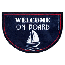 Marine Business Non-Slip WELCOME ON BOARD Half-Moon-Shaped Mat - REGATA | 41262