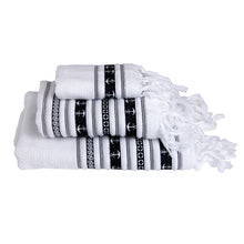 Marine Business White/Anchors Towel Set - SANTORINI - Set of 3 | 53103