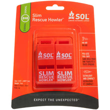 S.O.L. Survive Outdoors Longer Rescue Howler Whistle - 2 Pack | 0140-0010