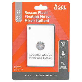 S.O.L. Survive Outdoors Longer Rescue Flash Floating Mirror | 0140-1004